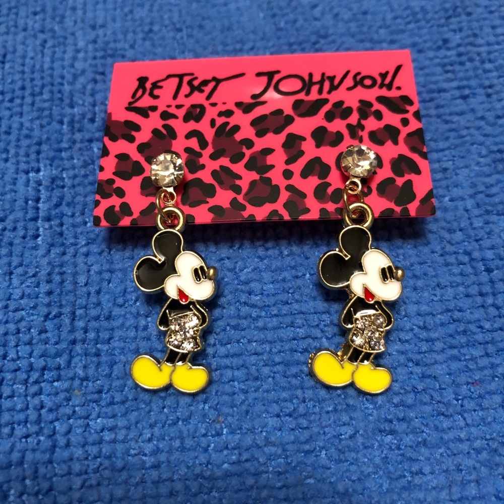 BJ Mickey Mouse dangle earrings